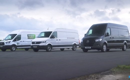 Британцы сравнили в дрэге самые популярные в Европе фургоны: Mercedes-Benz Sprinter, Ford Transit и Volkswagen Crafter