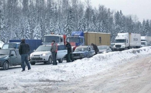 Заторы зафиксированы в Ростовской области и на Ставрополье